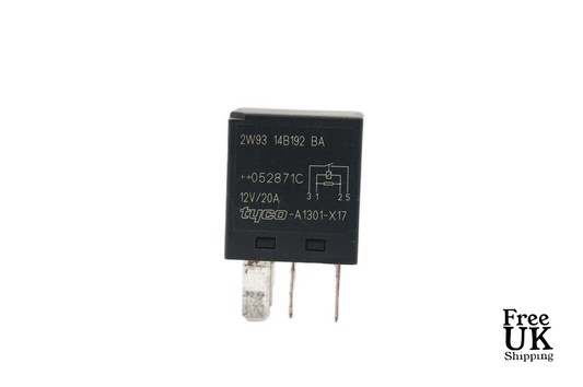 104-Ford Focus Mondeo Galaxy Black relay 4- Pin 2W93-14B192-BA Tyco V23074-A1301-X17 - Glasgow Car Parts Store