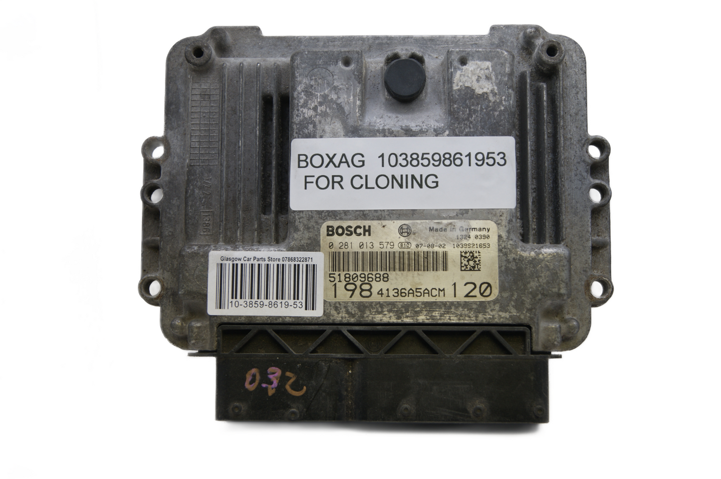 ECU FIAT BRAVO 0281013579 PLUG AND PLAY (CLONING) - Glasgow Car Parts Store