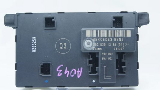 GENUINE MERCEDES BENZ C CLASS W203 FRONT DOOR CONTROL MODULE 2038201385 LEFT SID - Glasgow Car Parts Store