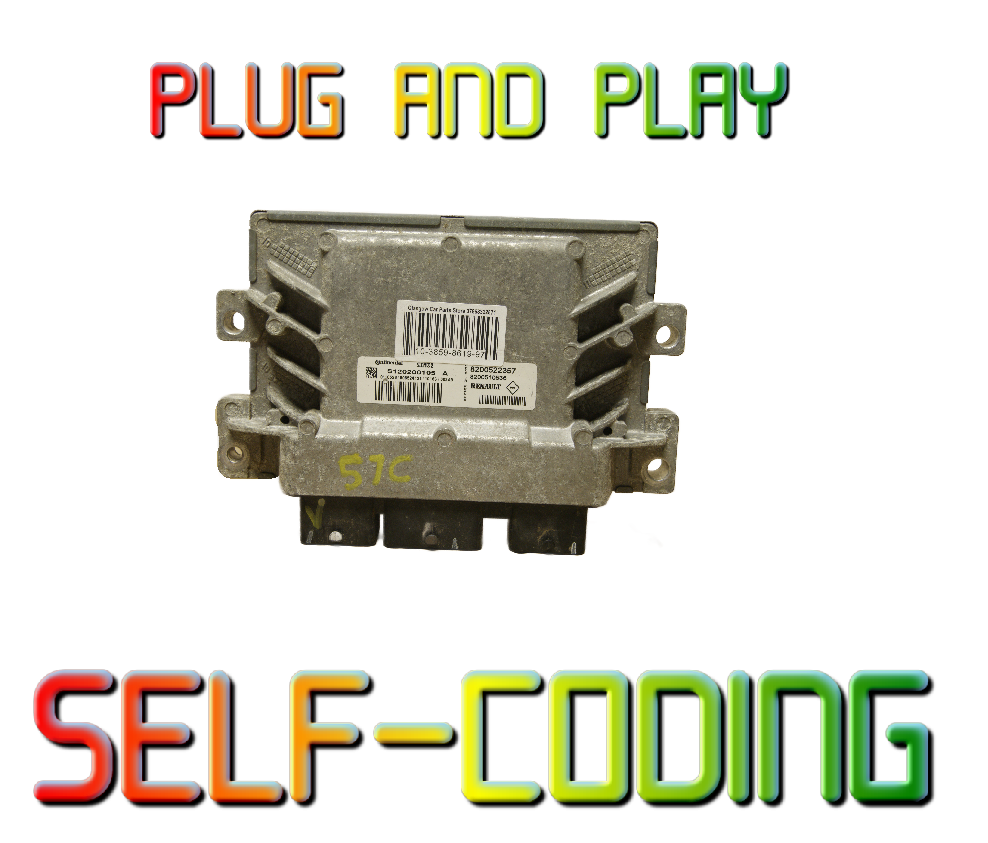 RENAULT CLIO MK3 1.2 ECU 8200522357 S120200105A CONTINENTAL PLUG & PLAY
