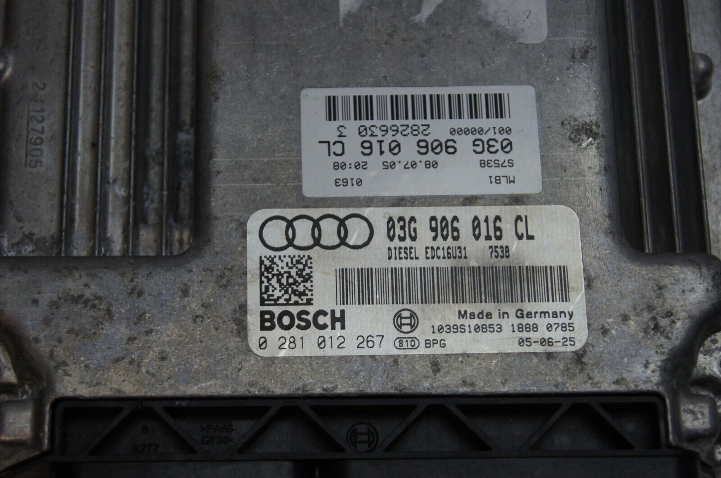 AUDI ECU 0281012267 03G906016CL IMMO OFF PLUG & PLAY - Glasgow Car Parts Store