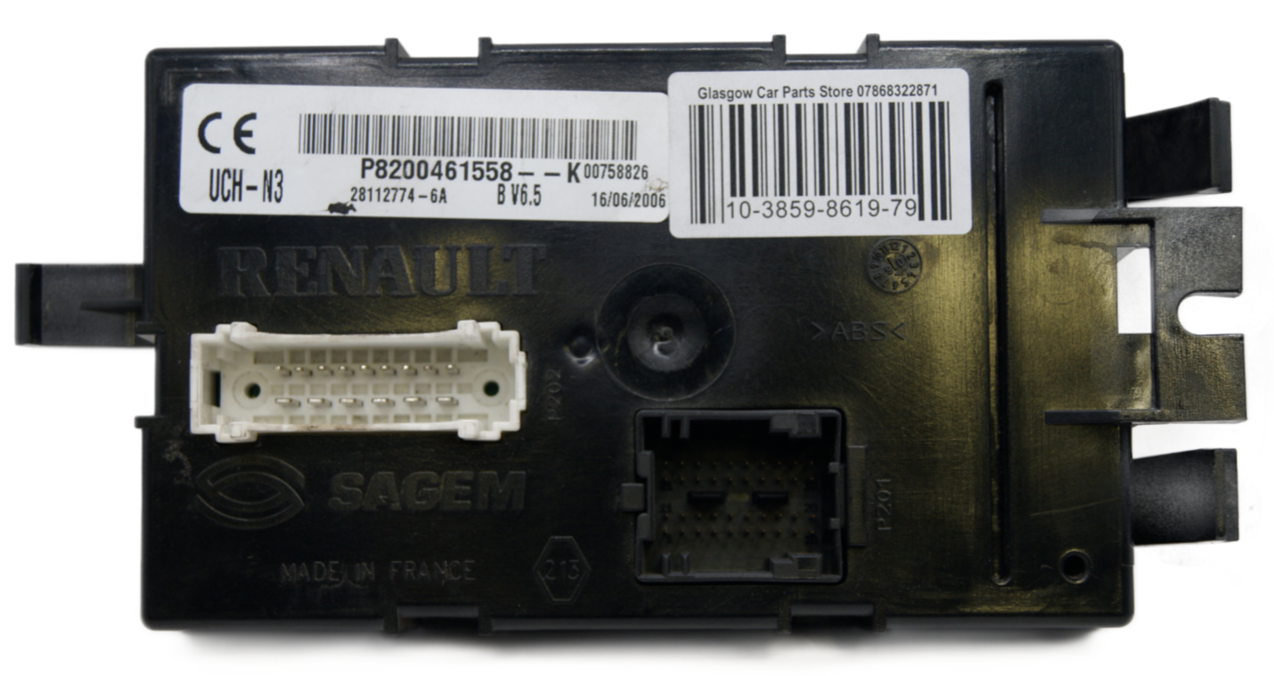 BCM RENAULT UCH-N3 P8200461558--K  VIRGIN BCM. - Glasgow Car Parts Store