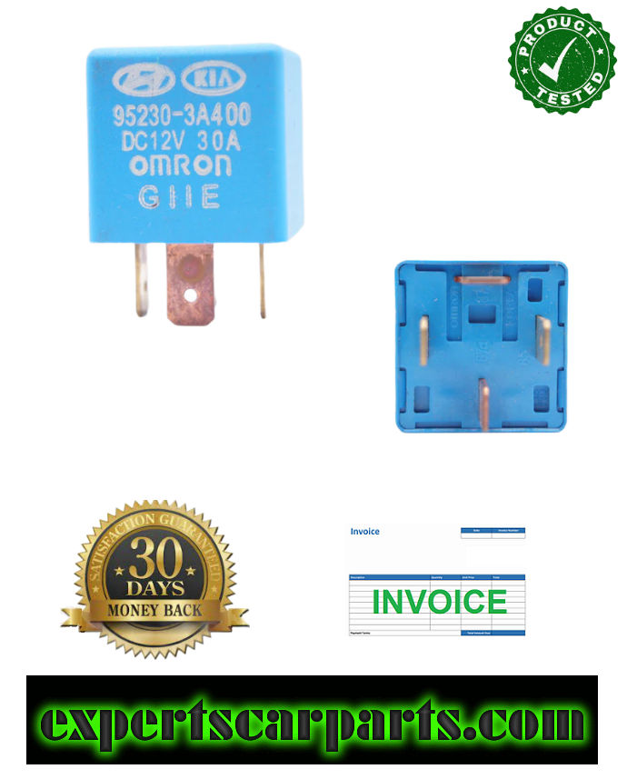 Kia Hyundai Multi-Use 4-Pin Blue Relay Omron 95230-3A400 - Glasgow Car Parts Store