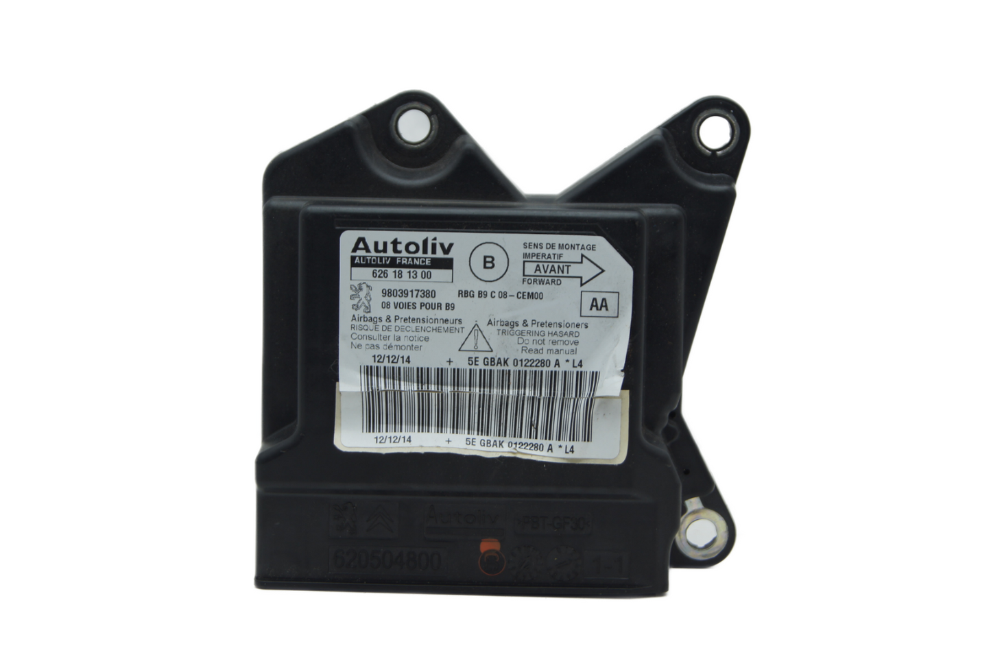 CITROEN BERLINGO/PARTNER AIRBAG ECU MODULE  9674290880 - Glasgow Car Parts Store