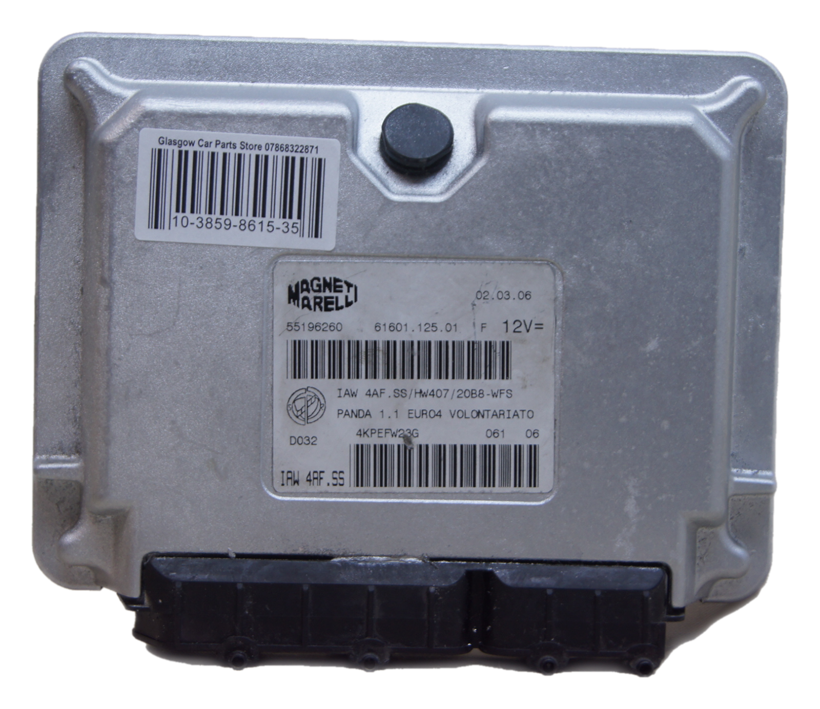 ECU PLUG & PLAY 55196260 Fiat Panda 1.1 ECU IAW 4AF.SS  IAW4AFSS/HW407/20BB-WFS - Glasgow Car Parts Store
