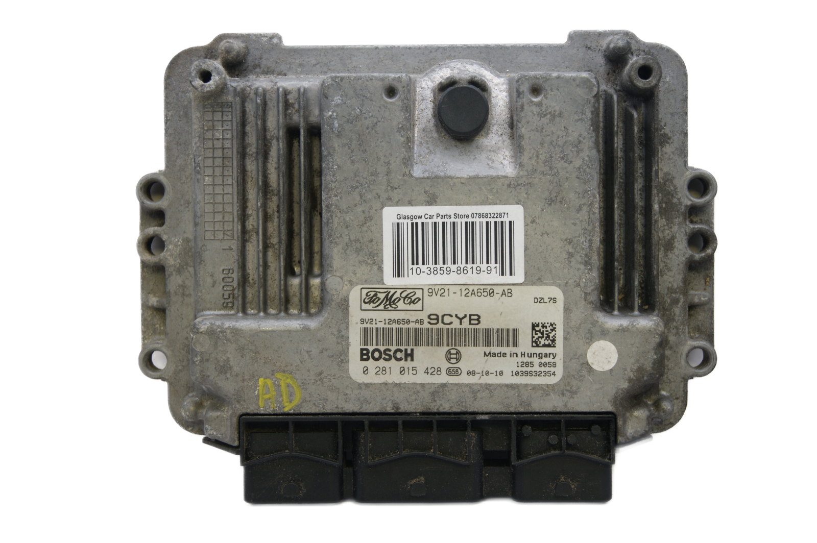 ECU FORD FIESTA  9V21-12A650-AB 0281015428 PLUG AND PLAY (CLONING) - Glasgow Car Parts Store