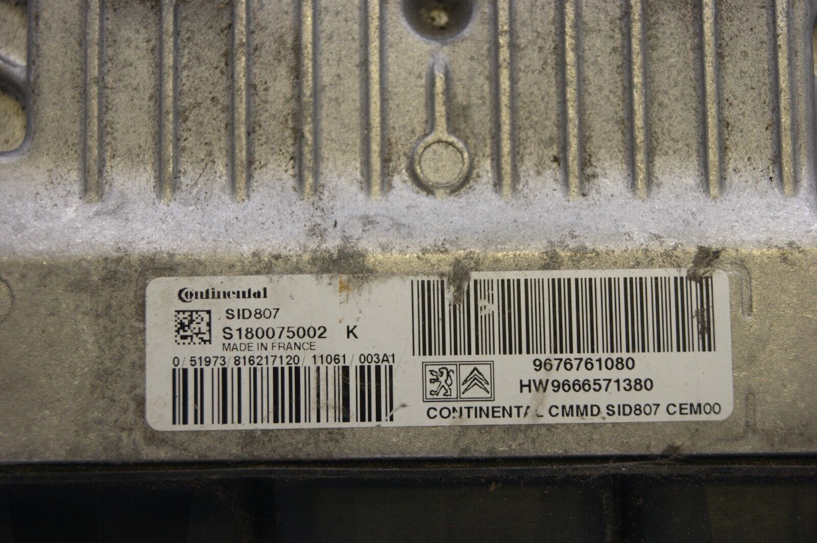 ECU S180075002 K PEUGEOT 9676761080 CITROEN - Glasgow Car Parts Store