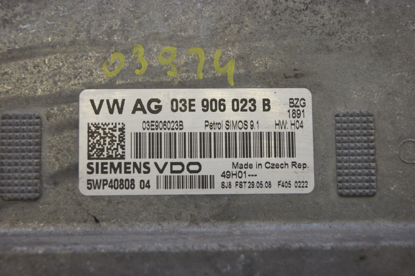 ECU 03E906023B SKODA FABIA VW POLO IMMO OFF PLUG & PLAY - Glasgow Car Parts Store