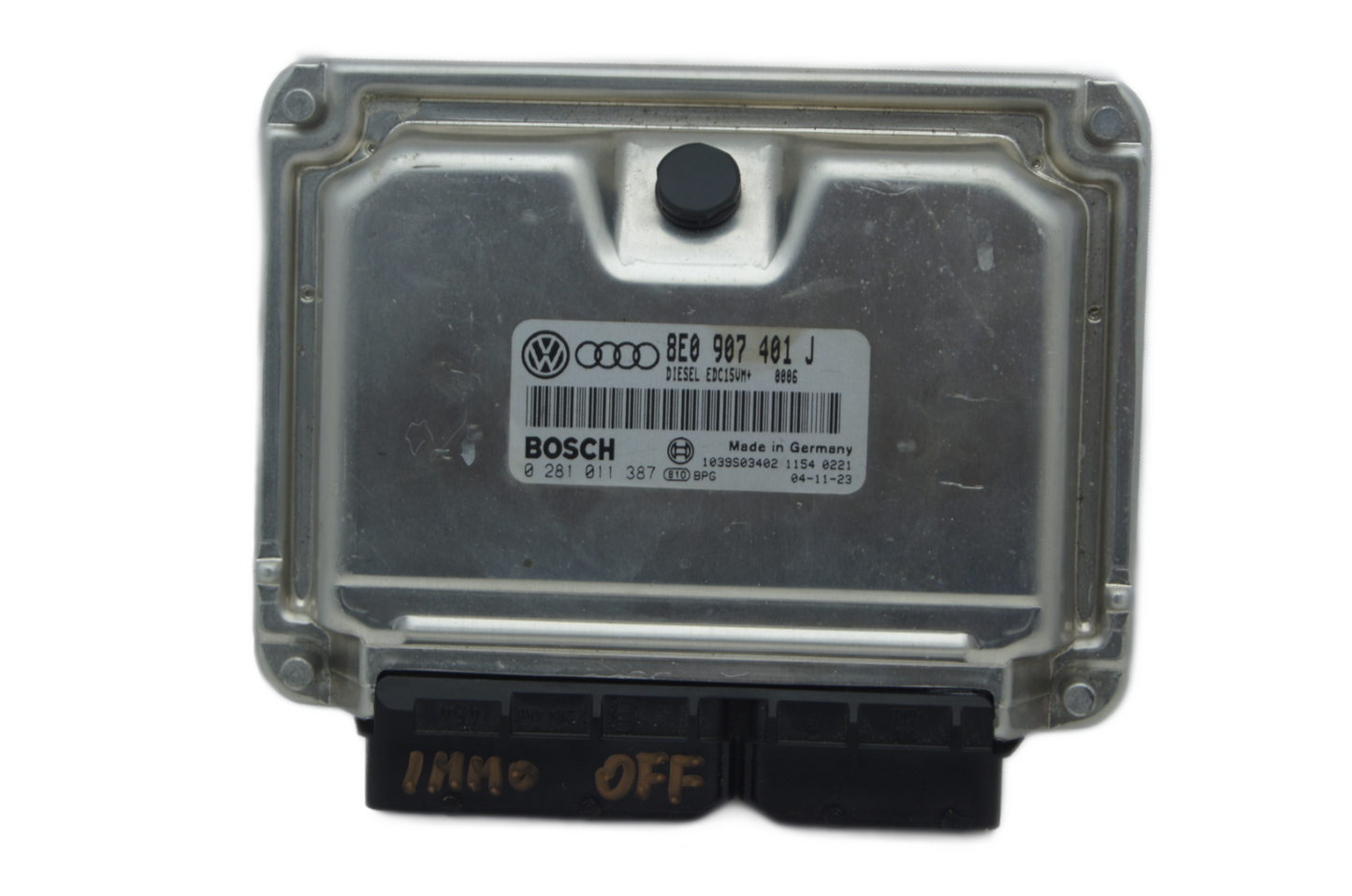 AUDI A4 2.5 TDI BAU ECU PLUG & PLAY IMMO OFF ORIGINAL 8E0907401J 0281011387 - Glasgow Car Parts Store