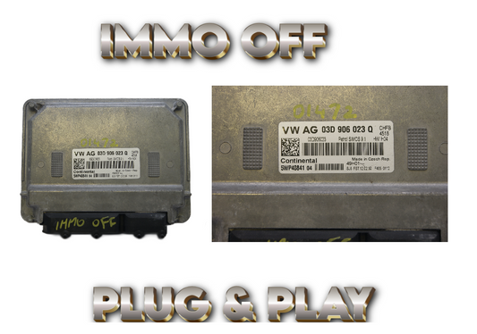 ECU 03D906023Q VW FOX IMMO OFF PLUG & PLAY - Glasgow Car Parts Store