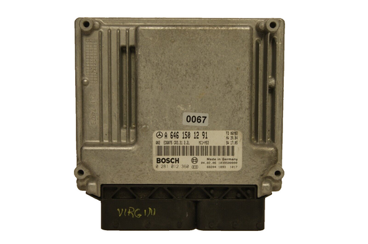 ECU MERCEDES A6461501291 0281012360  PLUG AND PLAY (CLONING OR VIRGIN ). - Glasgow Car Parts Store