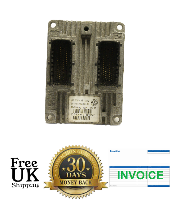 FIAT PUNTO ENGINE ECU  IAW5SF9.A8 51899832  PLUG PLAY VIRGIN - Glasgow Car Parts Store