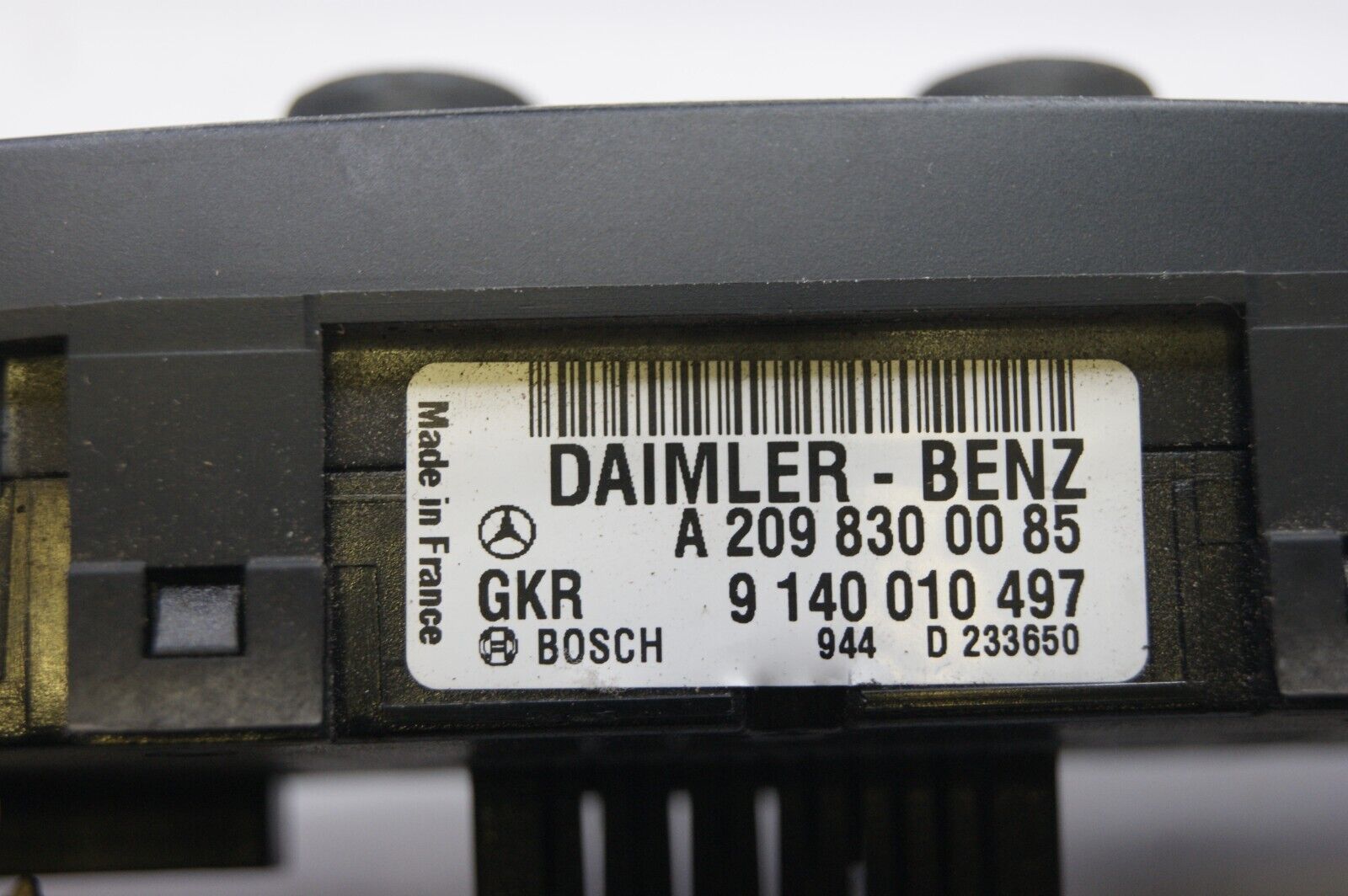 A2098300085 HEATING  AIR CONDITIONING CONTROL PANEL  FOR MERCEDES-BENZ - Glasgow Car Parts Store