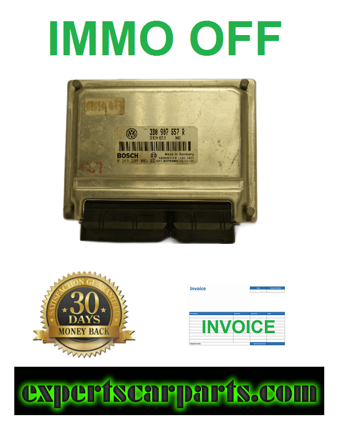VW  ECU PLUG & PLAY IMMO OFF  3B0907557R 0261208003 - Glasgow Car Parts Store