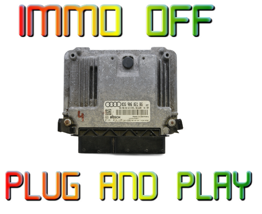 ECU VW AUDI 03G906021RG 0281014125 IMMO OFF. PLUG AND PLAY. - Glasgow Car Parts Store