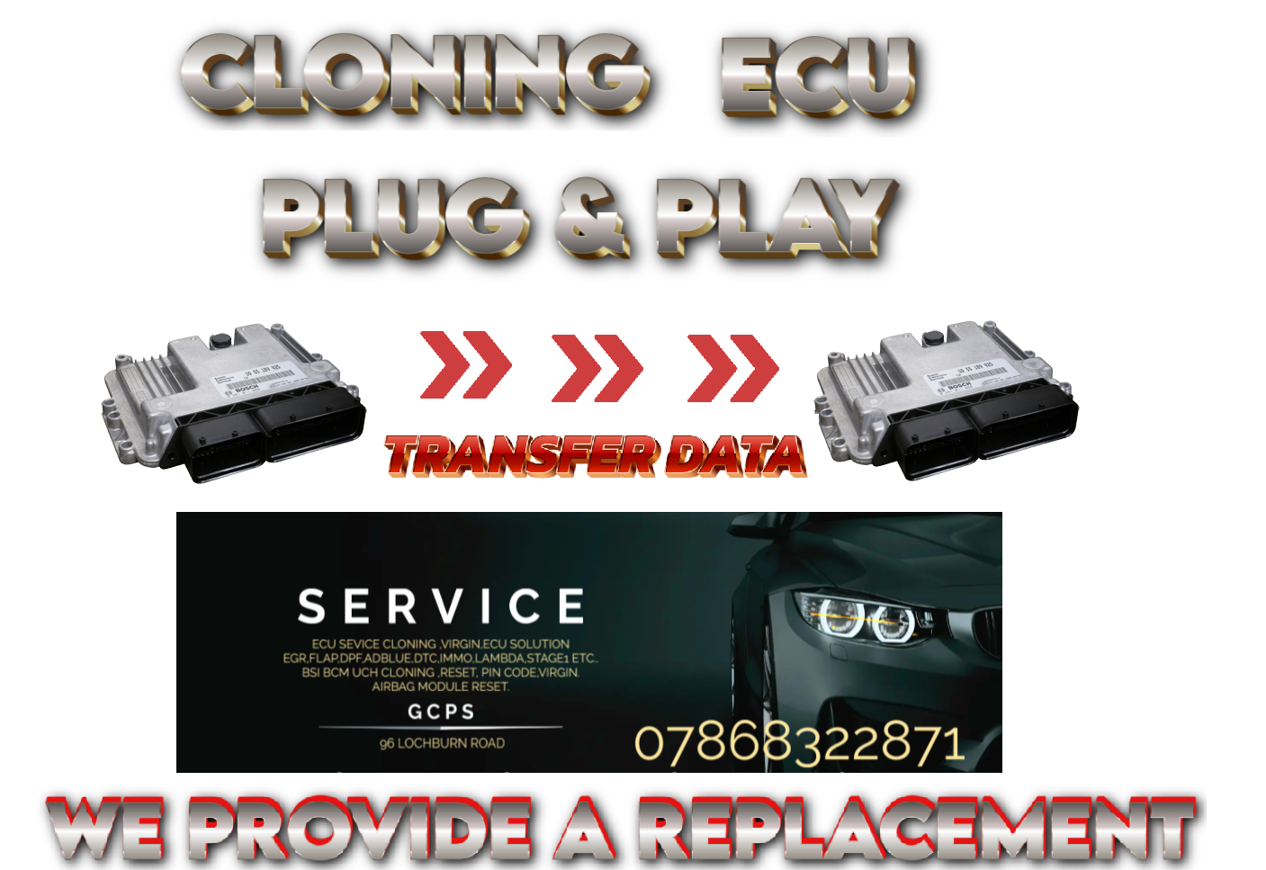 ECU BMW 0281018984 DD8519667-01 PLUG AND PLAY ( CLONING) - Glasgow Car Parts Store