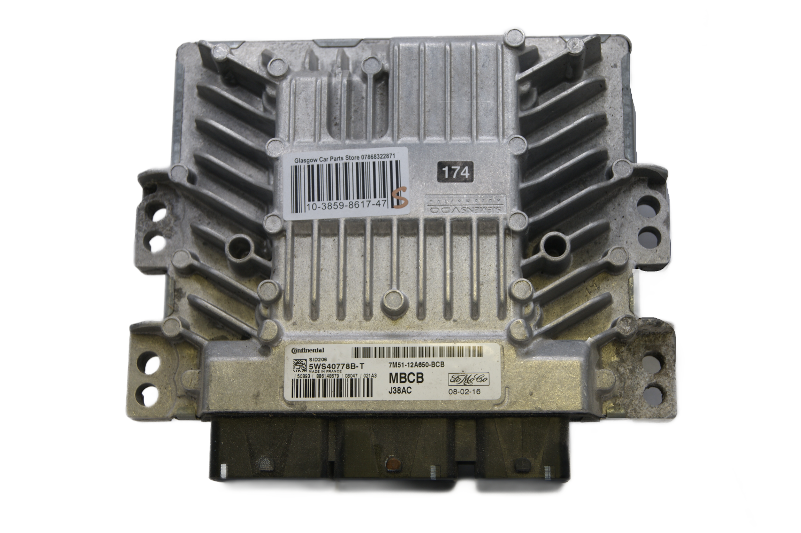 FORD FOCUS 1.8 TDCi MK2 ENGINE ECU 7M51-12A650-BCB MBCB - Glasgow Car Parts Store