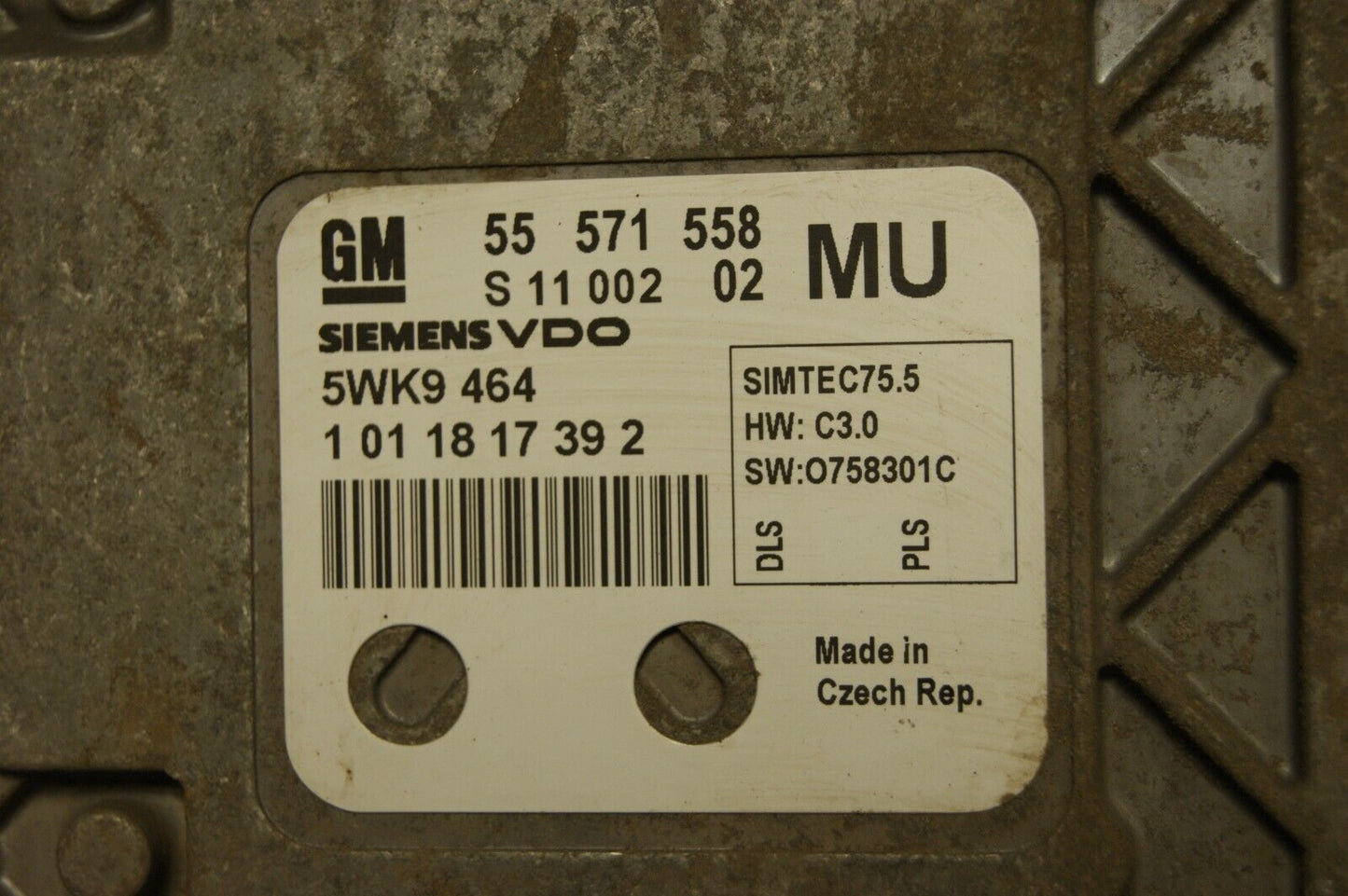 VAUXHALL 55571558 MU 5WK9 ECU PLUG AND PLAY(CLONING)