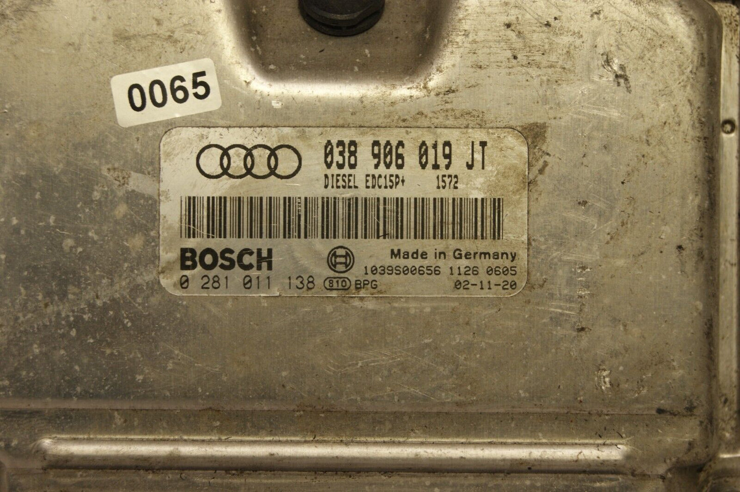 AUDI ECU 038906019JT 0281011138 IMMO OFF Plug & Play Solution - Glasgow Car Parts Store