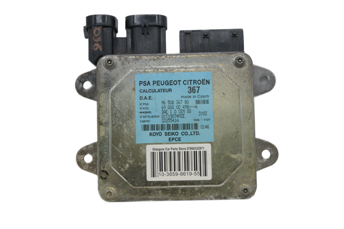 Citroen Peugeot Power Steering Control Module Unit  9650836780 - Glasgow Car Parts Store