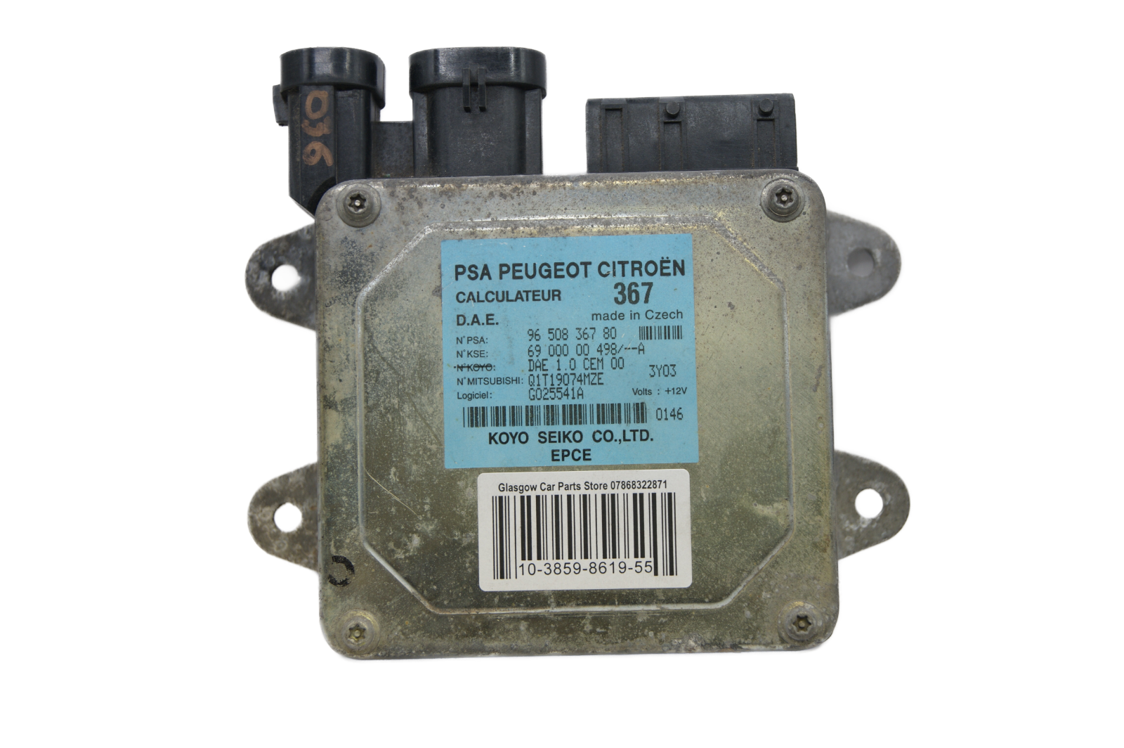 Citroen Peugeot Power Steering Control Module Unit  9650836780 - Glasgow Car Parts Store