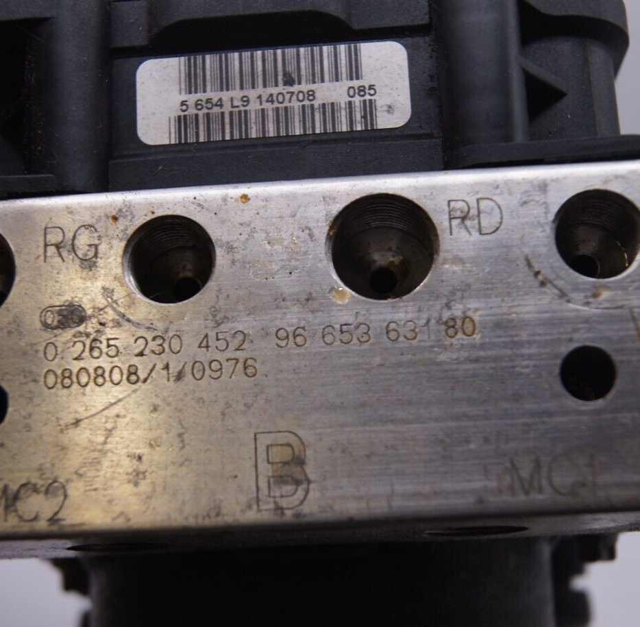 PEUGEOT 308 ABS ESP PUMP UNIT 0265230452 9665363180 9665734580 - Glasgow Car Parts Store