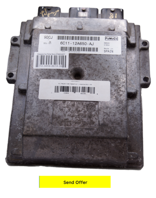 ECU ENGINE FORD TRANSIT 6C11-12A650-AJ 9DCJ - Glasgow Car Parts Store