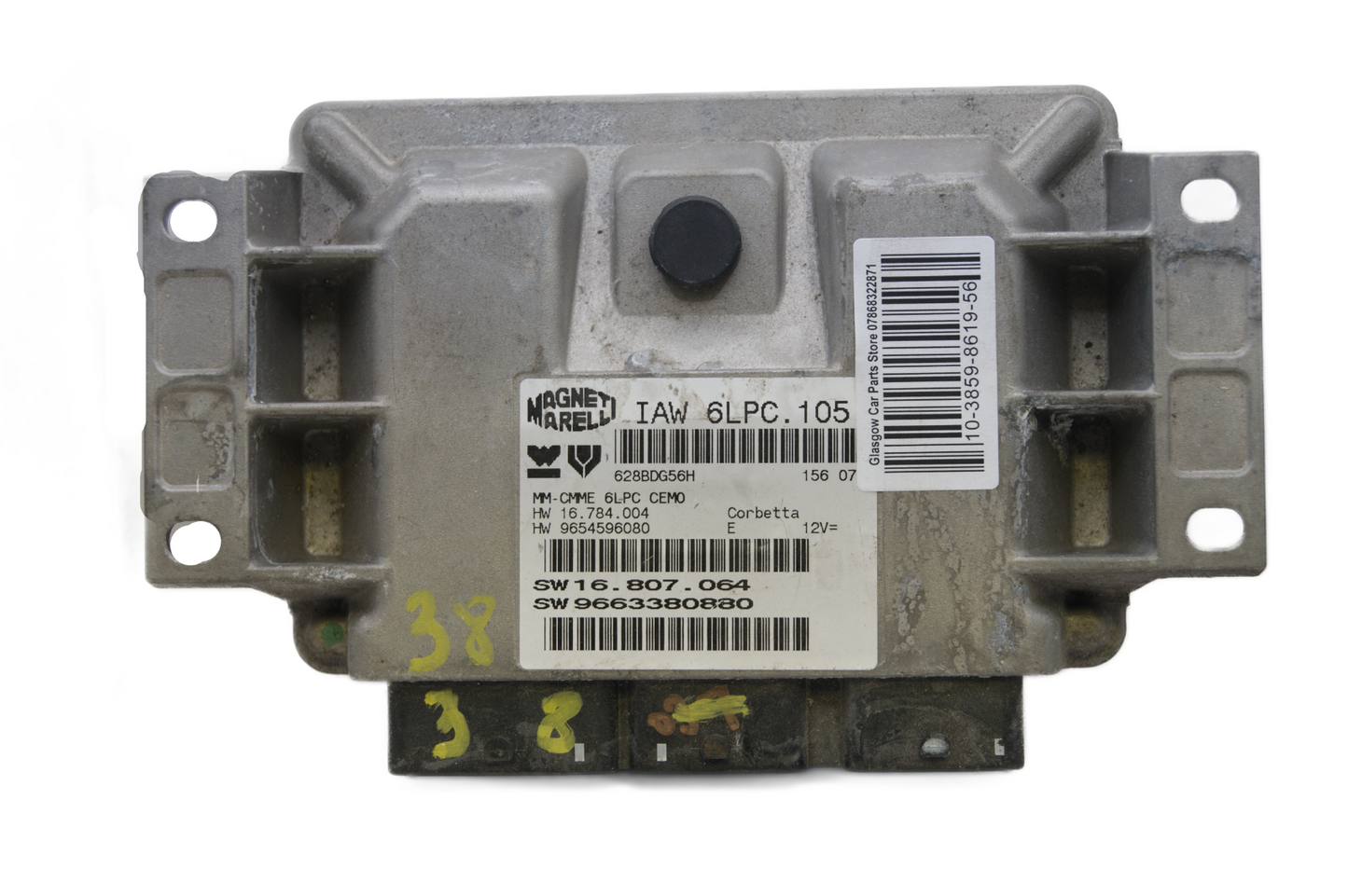 PEUGEOT 207 CITROEN ENGINE ECU CONTROL UNIT ECU 9663380880 9654596080 - Glasgow Car Parts Store