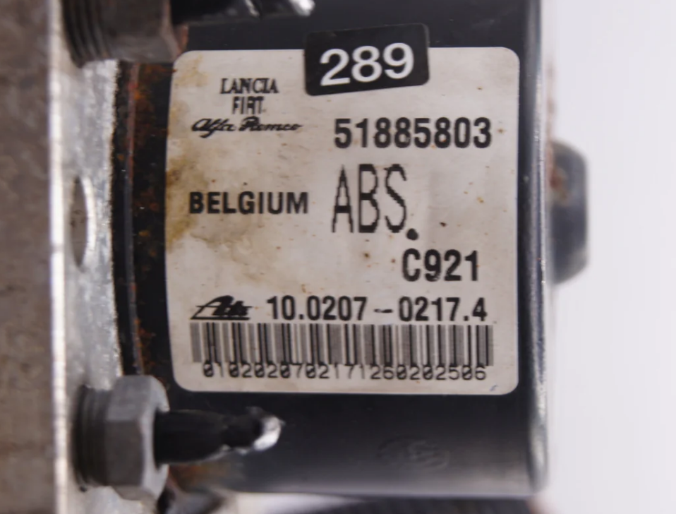 FIAT DOBLO ABS PUMP CONTROL MODULE UNIT 51885803 - Glasgow Car Parts Store