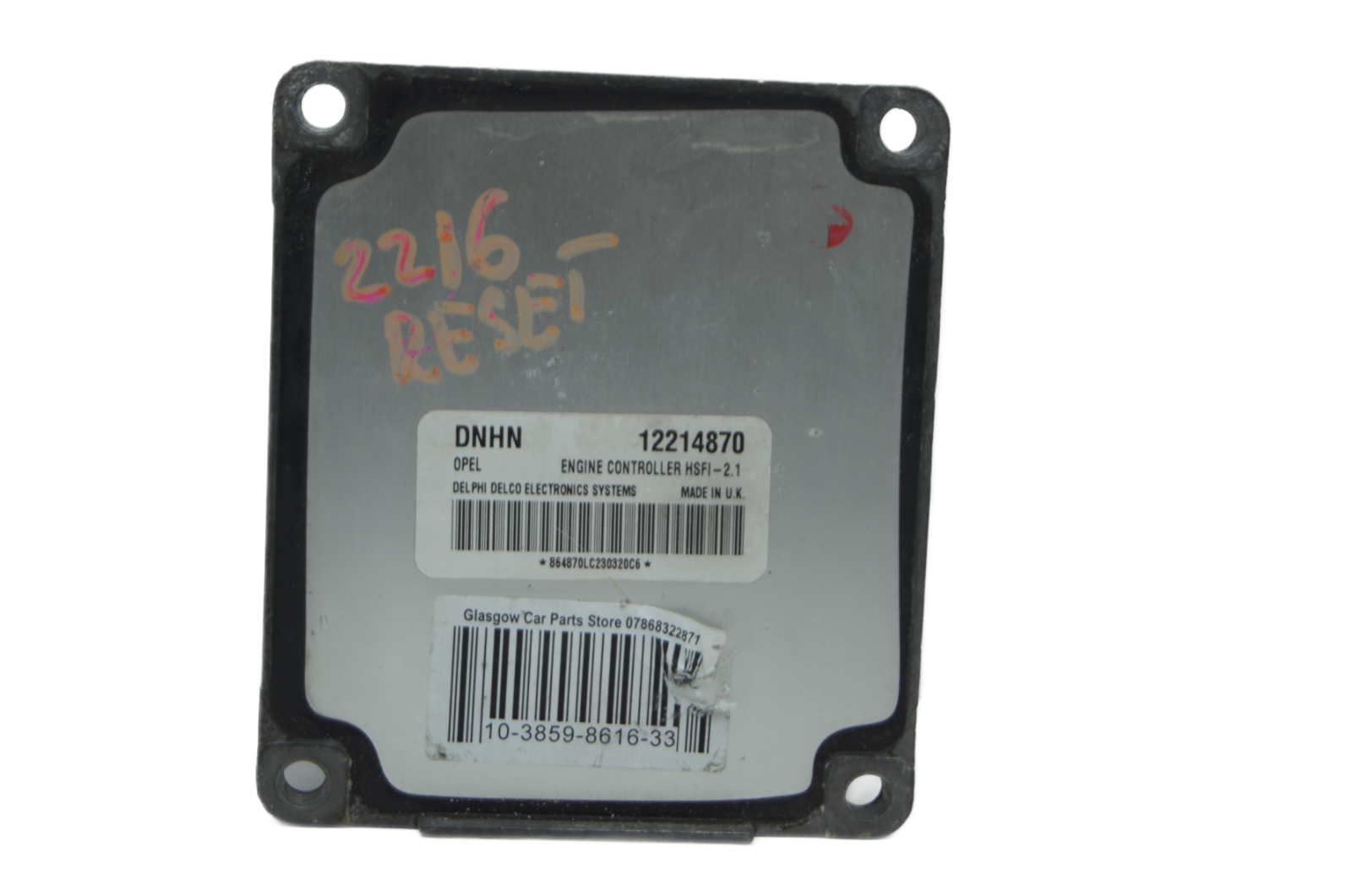 Vauxhall ECU 12214870 DNHN HSFI2.1 RESET - Glasgow Car Parts Store