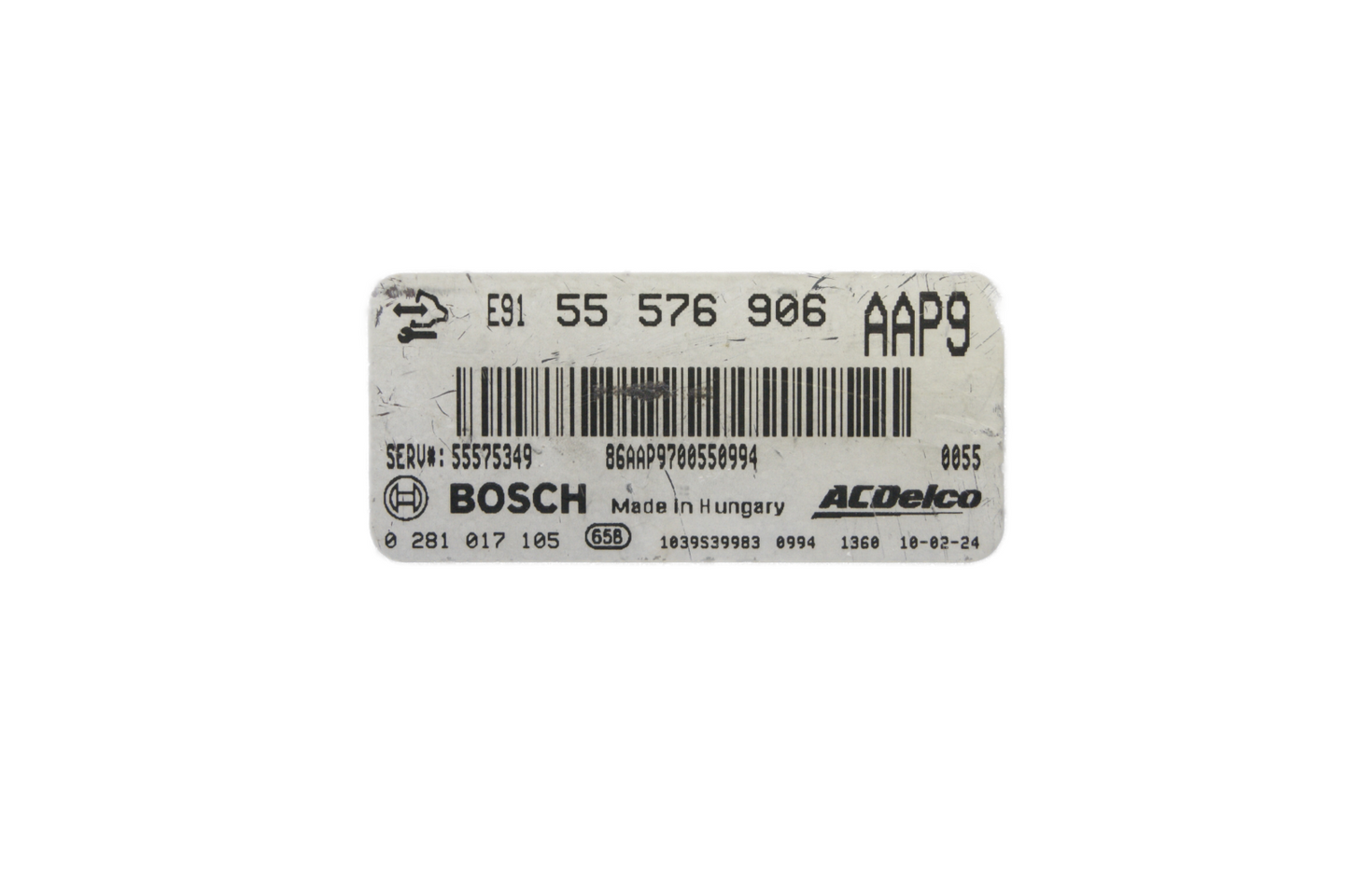 Vauxhall Opel Insignia ECU Bosch 0281017105 / 55576906 / AAP9 /Plug & Play. - Glasgow Car Parts Store