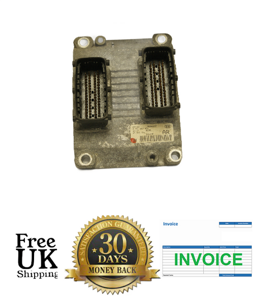 Vauxhall Corsa 1.0 16v Z10XE Engine ECU 0261207421 24443795 AR RESET & PIN - Glasgow Car Parts Store