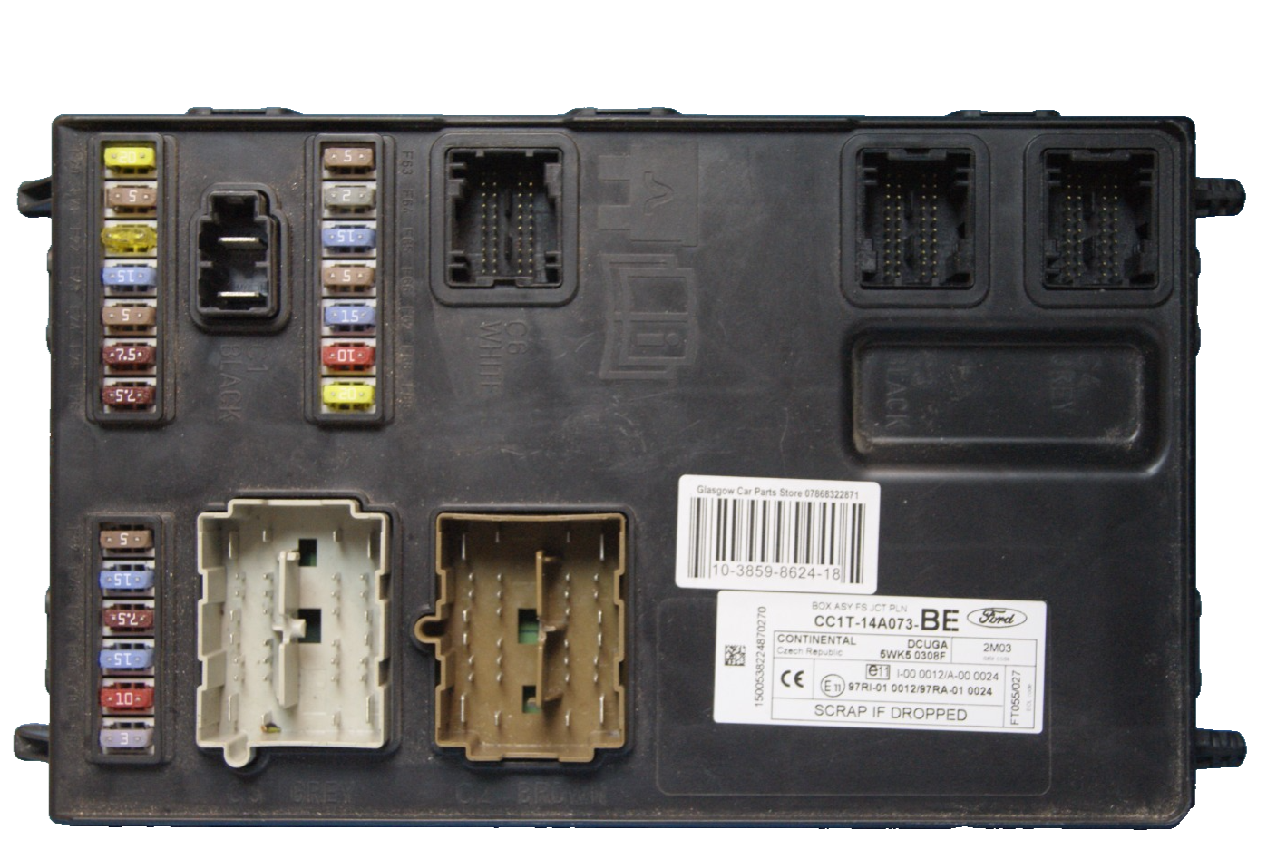 BCM FORD TRANSIT CC1T14A073BE PLUG AND PLAY PROGRAMMING BY POST.