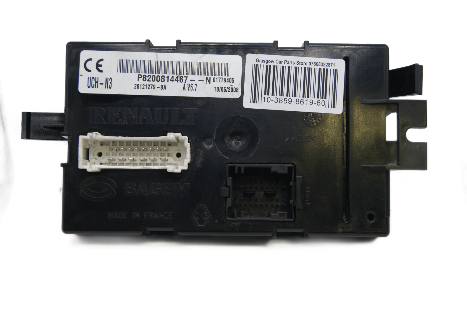 BCM RENAULT UCH-N3 P8200814467--N  VIRGIN BCM. - Glasgow Car Parts Store