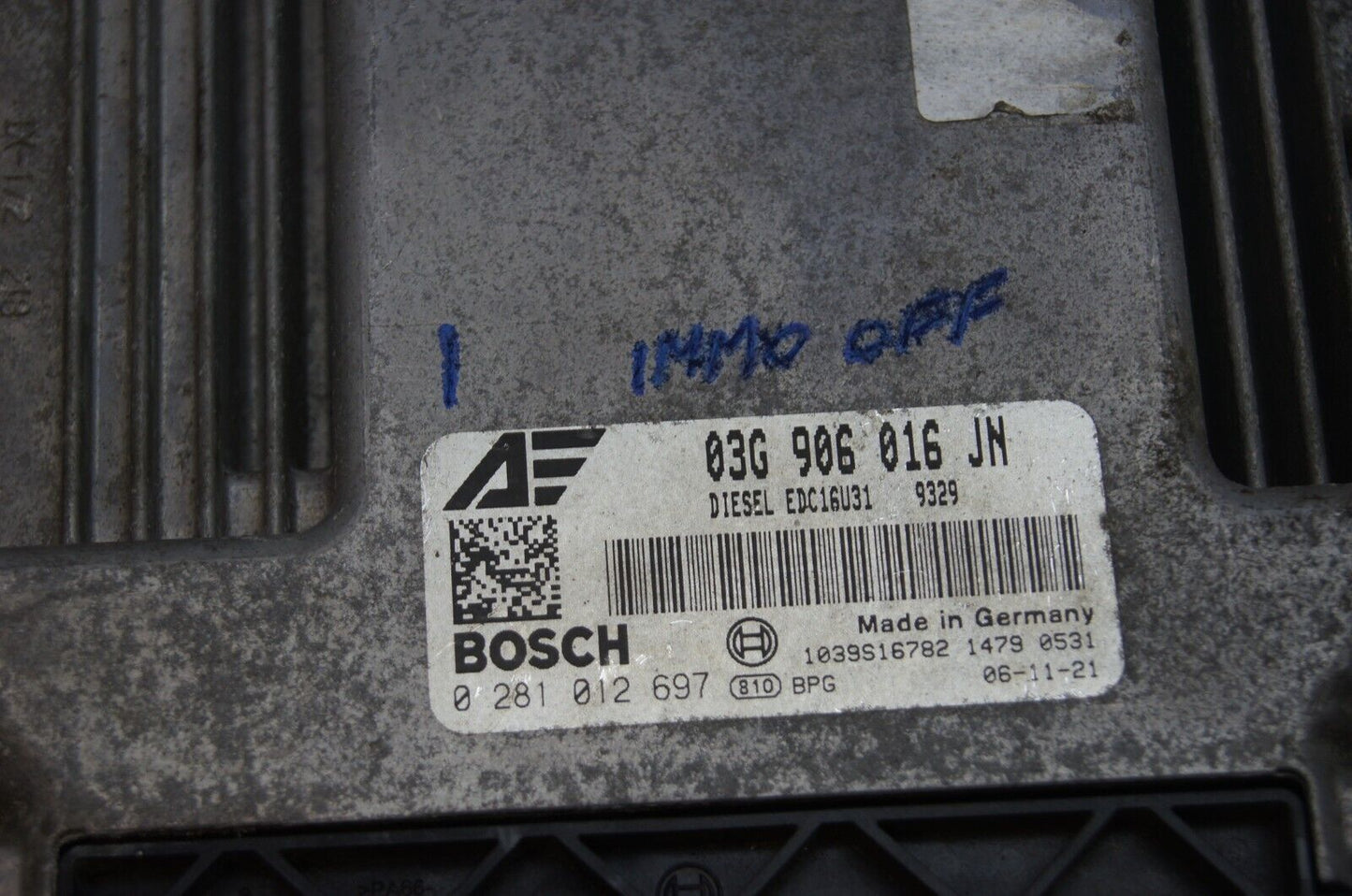 SEAT VW ECU 0281012697 03G906016JN PLUG & PLAY IMMO OFF - Glasgow Car Parts Store