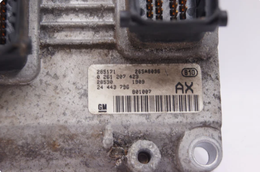VAUXHALL CORSA C 1.2 Z12XE 16V  ECU ECM 24443796 AX 0261207423 RESET & PIN - Glasgow Car Parts Store