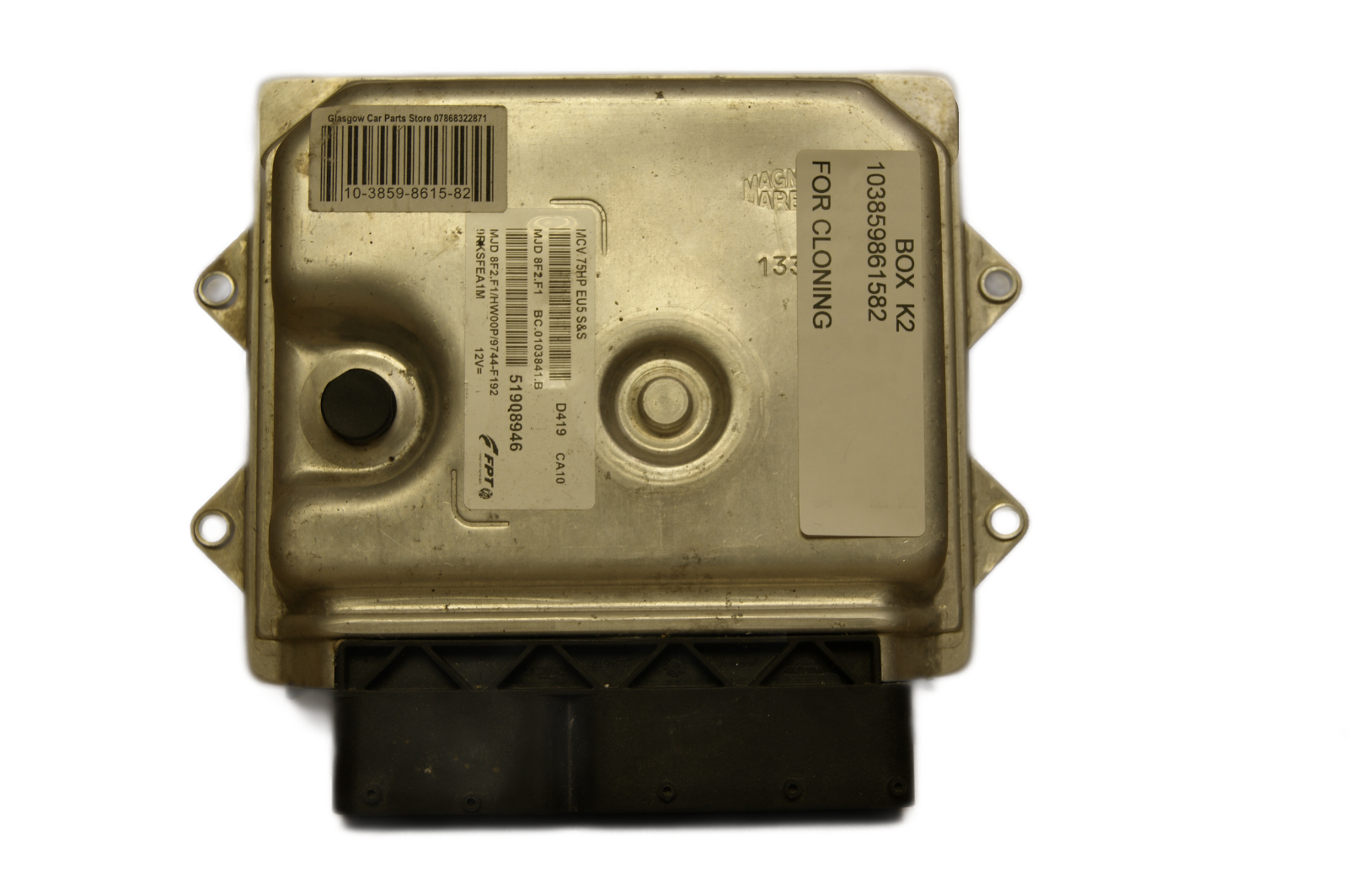 FIAT NEMO BIPPER FIORINO 1.3 ECU 51908946  MJD8F2.F1 PLUG AND PLAY (CLONING) - Glasgow Car Parts Store