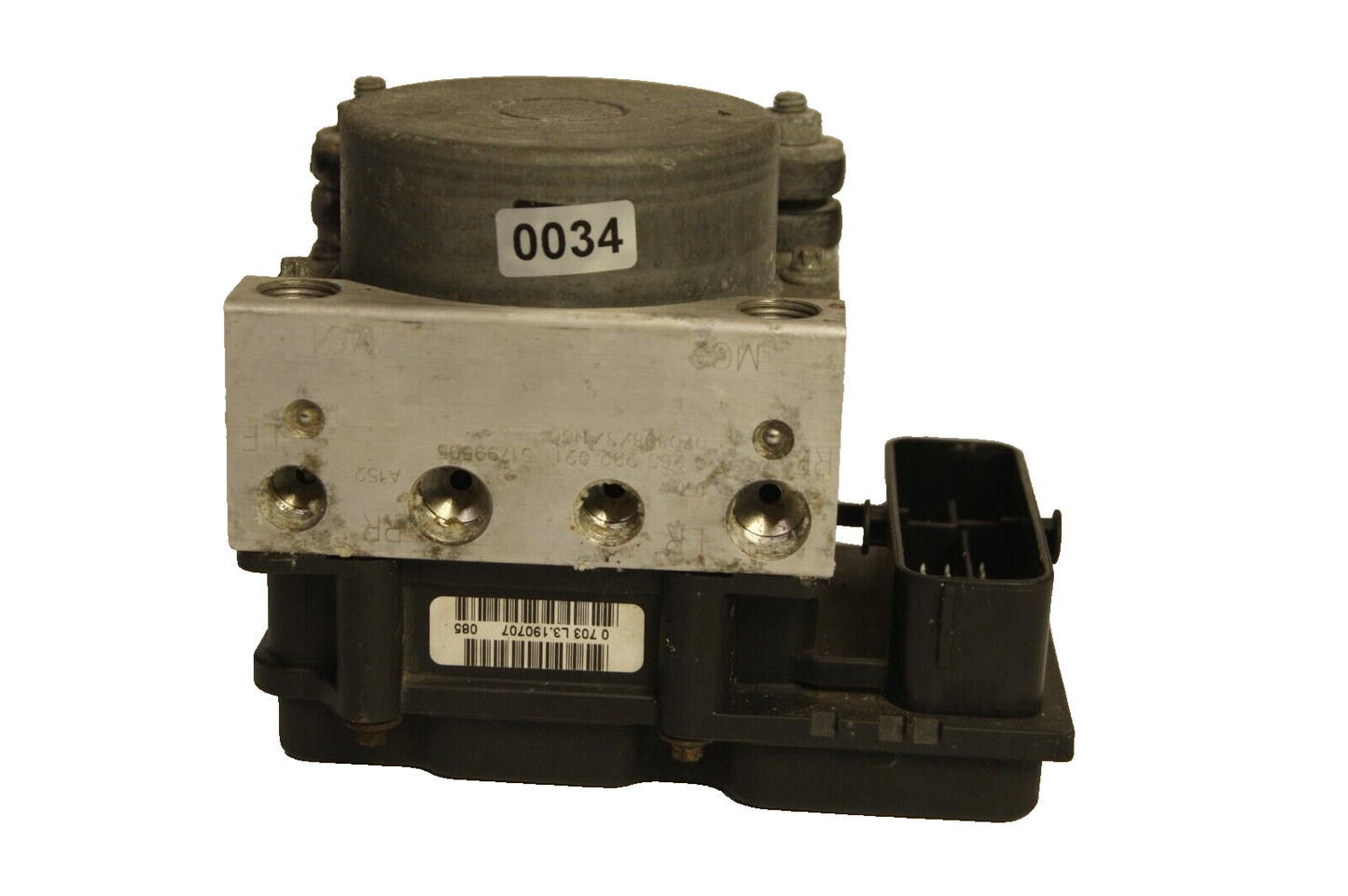 FIAT PANDA ABS PUMP  ABS MODULE 51799595 /0265232021 /0265800673 .GLASGOW. - Glasgow Car Parts Store