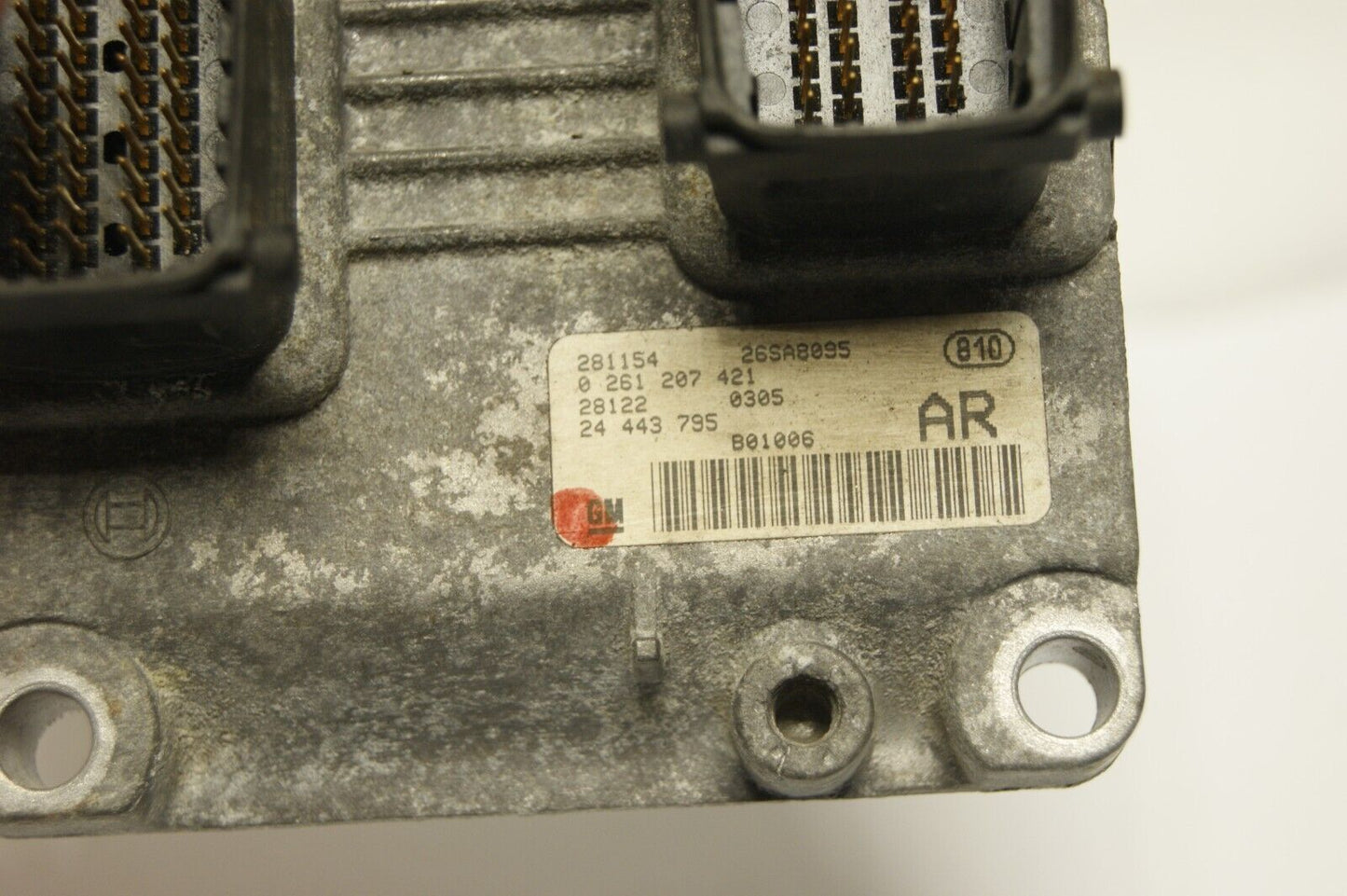 Vauxhall Corsa 1.0 16v Z10XE Engine ECU 0261207421 24443795 AR RESET & PIN - Glasgow Car Parts Store