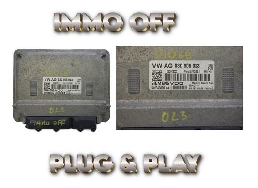 ECU 03D906023 SKODA FABIA VW POLO IMMO OFF PLUG & PLAY - Glasgow Car Parts Store