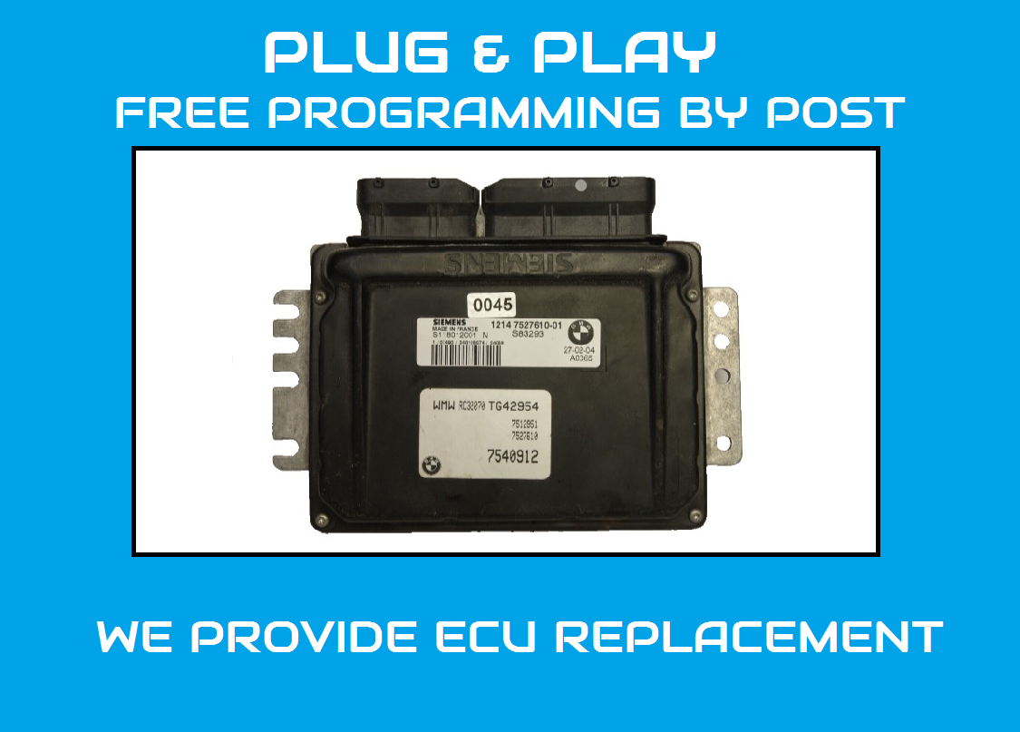 BMW MINI R50 Engine ECU 7527610 / S118012001N PLUG AND PLAY PROGAMMING BY POST