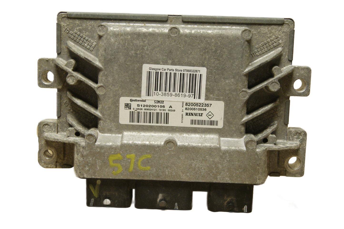 RENAULT CLIO MK3 1.2 ECU 8200522357 S120200105A CONTINENTAL PLUG & PLAY