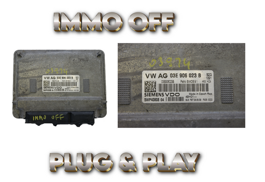 ECU 03E906023B SKODA FABIA VW POLO IMMO OFF PLUG & PLAY - Glasgow Car Parts Store