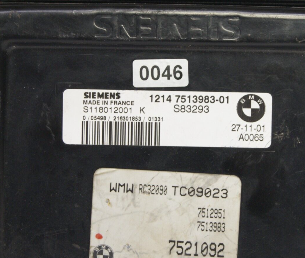 BMW MINI R50 Engine ECU 7513983 / S118012001K PLUG AND PLAY CLONING BY POST