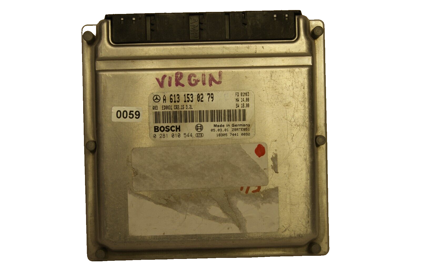 MERCEDES  ECU A6131530279 0281010544 PLUG AND PLAY (CLONING OR VIRGIN ). - Glasgow Car Parts Store