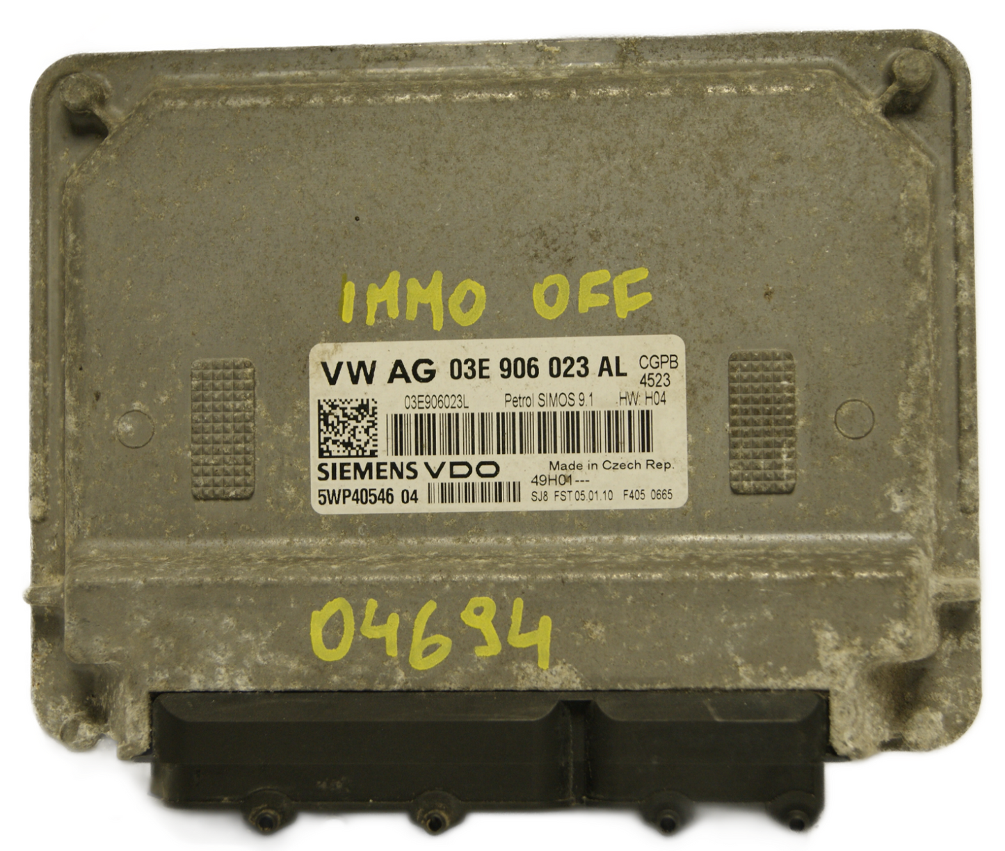 VW Fox ,Polo 1.2 12V ECU 03E906023AL  5WP40546 Plug & Play IMMO OFF - Glasgow Car Parts Store