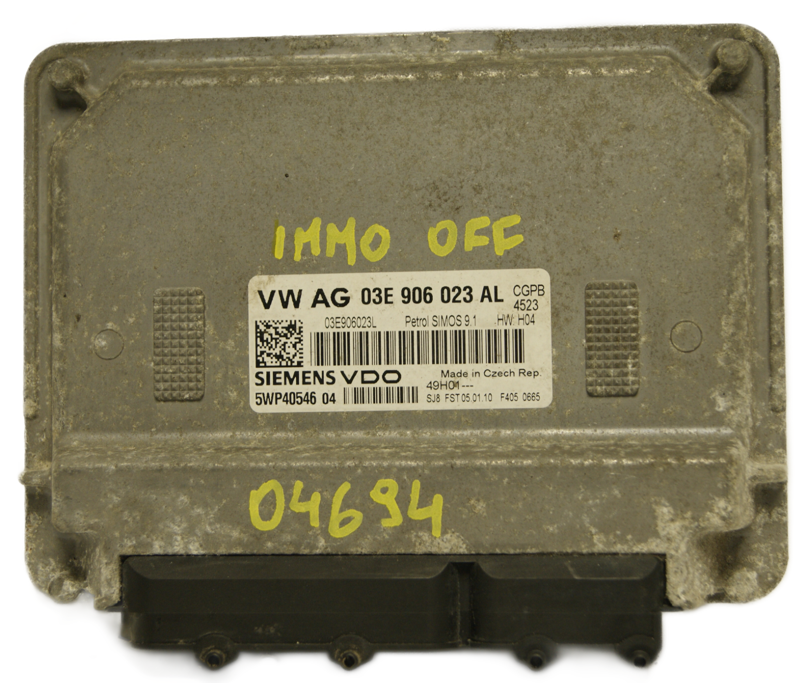 VW Fox ,Polo 1.2 12V ECU 03E906023AL  5WP40546 Plug & Play IMMO OFF - Glasgow Car Parts Store