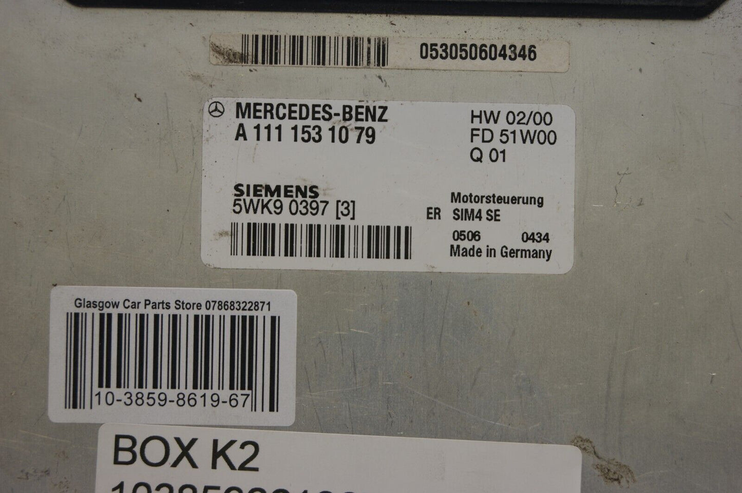 Mercedes-Benz  A1111531079 Engine control unit module ECU - Glasgow Car Parts Store