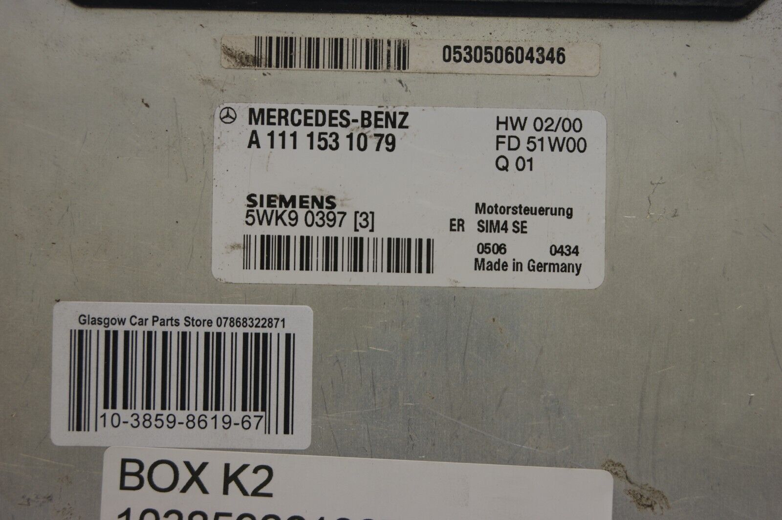Mercedes-Benz  A1111531079 Engine control unit module ECU - Glasgow Car Parts Store