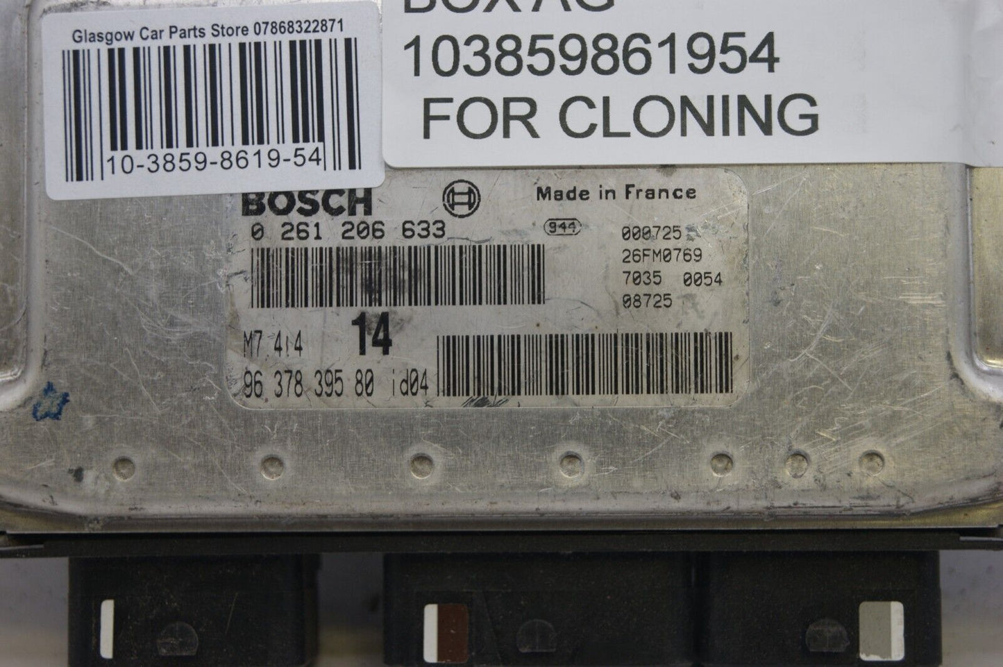 CITROEN XSARA PICASSO ENGINE ECU 0261206633 M7.4.4 PLUG AND PLAY (CLONING) - Glasgow Car Parts Store